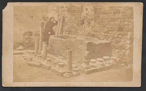 (Tomba di Giulietta) - Juliet's tomb Verona Italy Italia Italien / CDV Foto Photo vintage photograph