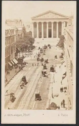 (Rue Royale) - Paris France Frankreich / CDV Foto Photo vintage photograph