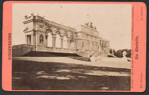 Der Heldenplatz - Gloriette Schloss Schönbrunn Vienna Wien Österreich Austria / CDV Foto Photo vintage photo