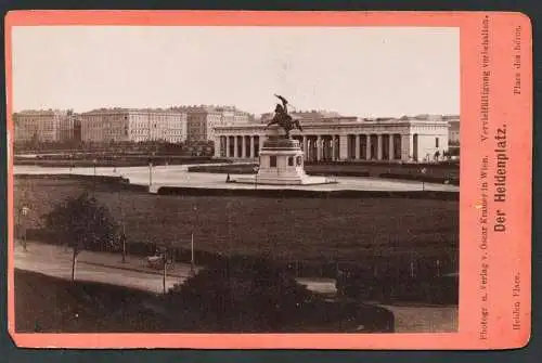 Der Heldenplatz - Heldenplatz Vienna Wien Österreich Austria / CDV Foto Photo vintage photograph