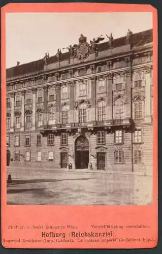 Hofburg (Reichskanzlei) - Reichshofkanzlei Wiener Hofburg Vienna Wien Österreich Austria / CDV Foto Photo vin