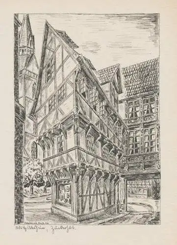 Alt Hildesheim. Zuckerhut. (Fachwerkhaus)