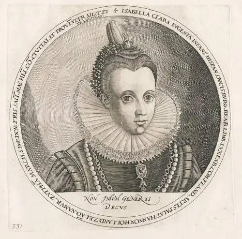 Isabella Clara Eugenia Infans Hispan Ducis... - Isabel Clara Eugenia de Austria (1566-1633) infanta de Espana
