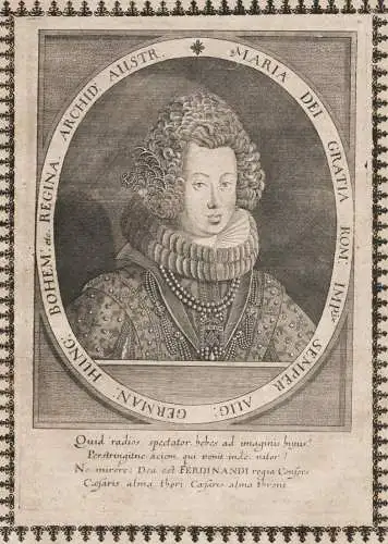 Maria Dei Gratia Rom. Imp. Semper Aug. German. Hung. Bohem. etc Regina Archid. Austr. - Maria Anna von Spanien