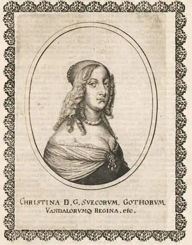 Christina D.G. Suecorum Gothorum Vandalorum Regina - Christina von Schweden (1626-1689) Drottning Kristina que