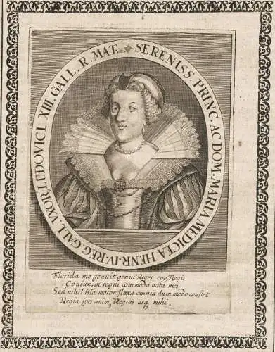 Sereniss. Princ. ac. Dom. Maria Medicea Henr. IV. Reg... - Maria de Medici (1575-1642) Firenze Queen of France