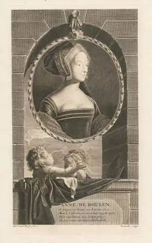 Anne de Boulen - Anne Boleyn (1501-1536) Queen Königin Reine England - Portrait
