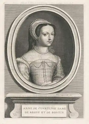 Anne de Courtenay Dame de Rosny et de Bontin - Anne de Courtenay, wife of Maximilien de Béthune ((1564-1589)