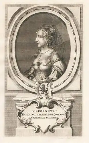 Margreta I - Margaret I, Countess of Flanders (c.1145-1194) Gräfin von Flandern Vlaanderen Flandre - Portrait