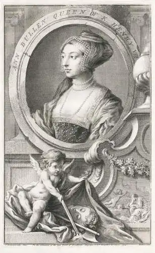 Anne Bullen Queen of K. Henry VIII - Anne Boleyn (1501 or 1507–1536) Queen of England, Wife of Henry VIII /
