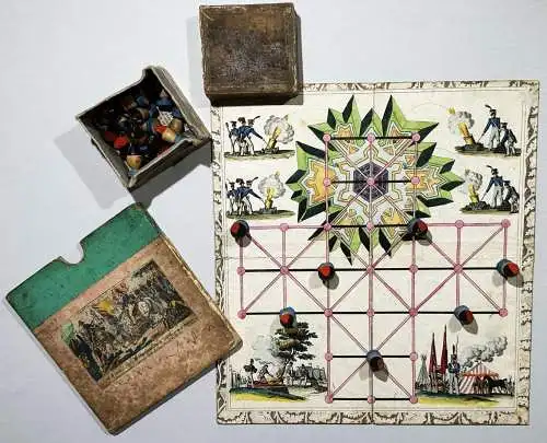 Belagerungs Spiel / Jeu de siege / The game of besieging - Belagerungsspiel Kriegsspiel Biedermeier