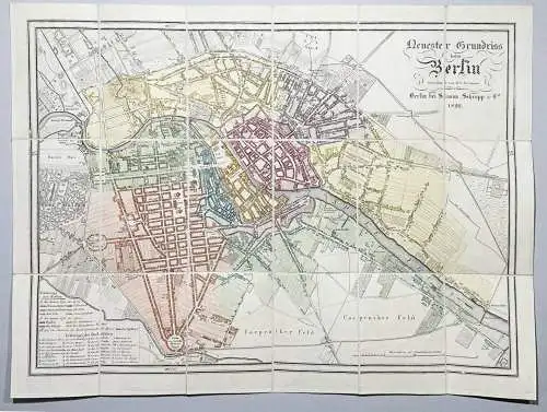 Neuester Grundriss von Berlin. Gezeichnet von D.G. Reymann - Berlin Stadtplan Plan