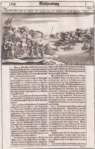 Spannier setzen über die Mase und werden von den Holändern zuruck getriben 1632 - Spanisch-Niederländischer