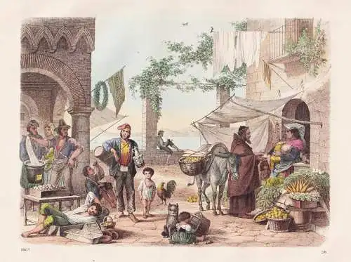 (Straßenszene Unteritalien) - Markt market Italien Italy Süditalien Mezzogiorno