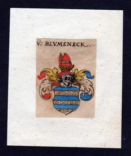 h. von Blumeneck Wappen Adel coat of arms heraldry Heraldik