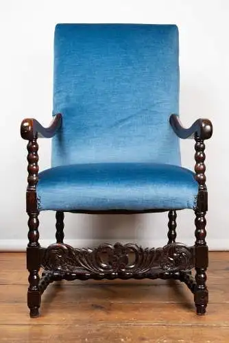 Französischer Fauteuils ca. 1860 Nussbaum