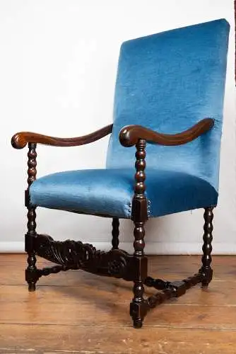 Französischer Fauteuils ca. 1860 Nussbaum