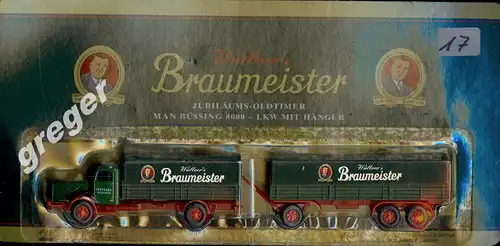 Bier-Werbetruck-LKW  Wüllner´s Braumeister     Nr.17