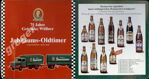 Bier-Werbetruck-LKW  Wüllner´s Braumeister     Nr.17