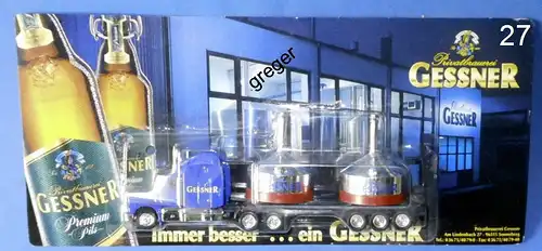 Bier-Werbetruck-LKW-Biertruck Gessner Auflieger     .Nr.27