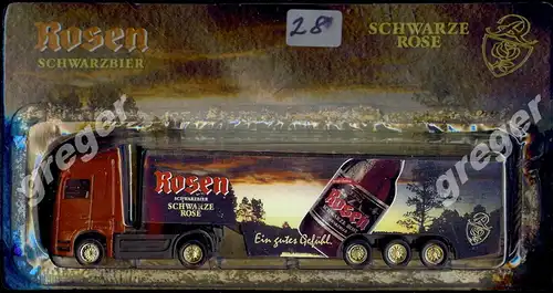 Bier-Werbetruck-LKW-Biertruck Rosen Schwarzbier     .Nr.28