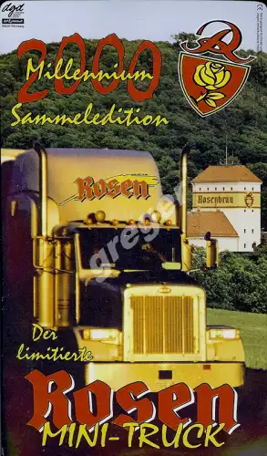 Bier-Werbetruck-LKW-Biertruck Rosen Schwarzbier     .Nr.28