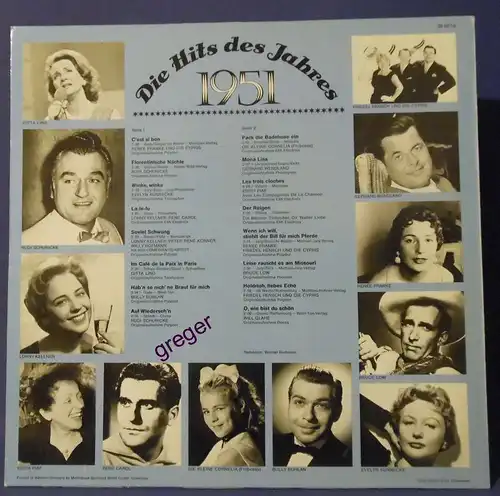 LP Die Hits des Jahres 1951   Nr.2