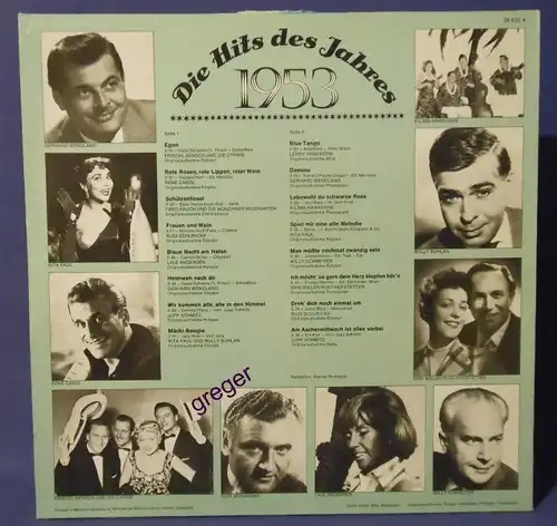 LP Die Hits des Jahres 1953   Nr.4