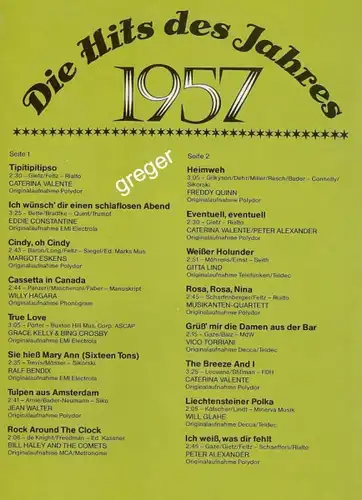 LP Die Hits des Jahres  1956  Nr.7
