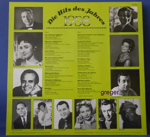 LP Die Hits des Jahres  1958  Nr.9