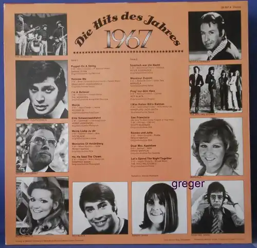 LP Die Hits des Jahres  1967  Nr.18