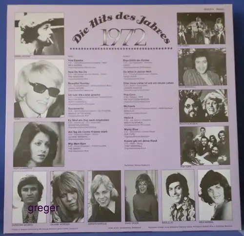 LP Die Hits des Jahres  1972  Nr.23