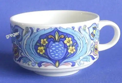 Kaffeetasse von Villeroy & Boch  Izmir - altes Dekor 73 - , Stempel Schriftzug in braun