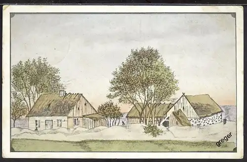 Feldpostkarte 1916 Zeichnung 6/13