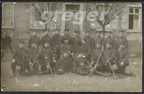 Feldpostkarte 1914 Soldaten Gruppenphoto 6/23