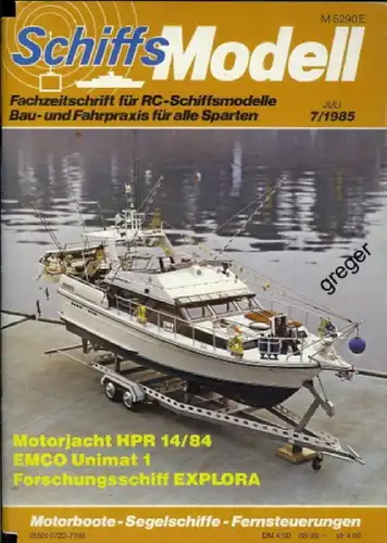 Schiffsmodell    7/85 b