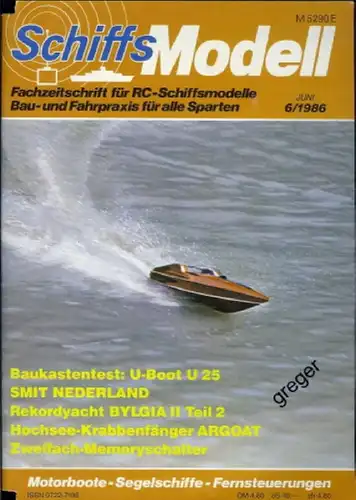 Schiffsmodell   6/86 b