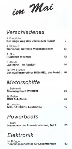 Schiffsmodell  5/99 b abl