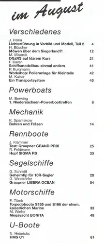 Schiffsmodell  8/99 b abl