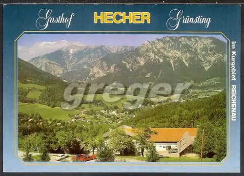 AK Österreich,  Im Kurgebiet Reichenau an der Rax, Gasthof Hecher   26/50 