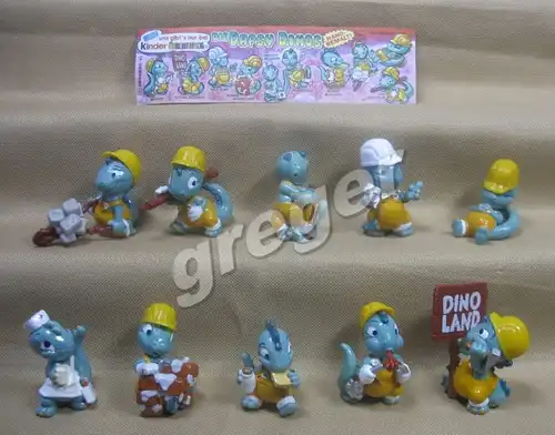 Komplettsatz   Die Dapsy Dinos von 1995