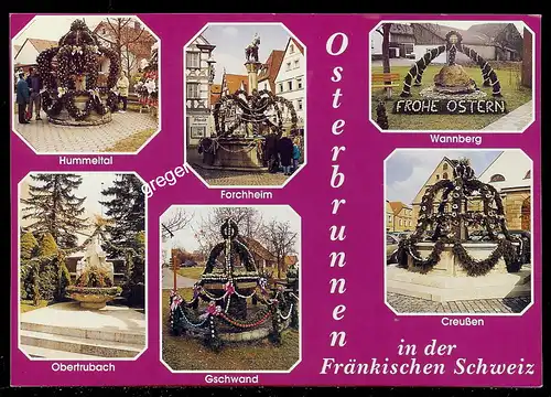 AK Mehrbildkarte Fränkischen Schweiz, Osterbrunnen    71/42