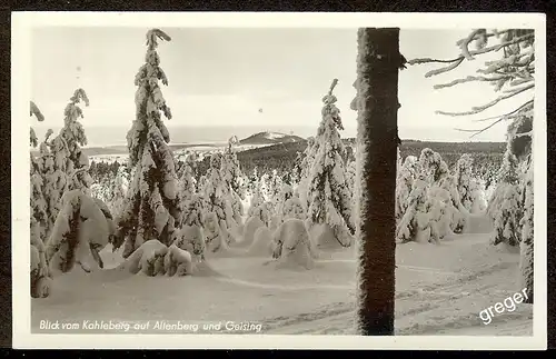 DDR Blick vom Kohleberg auf Altenberg und Geising   75/33