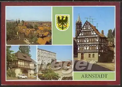 DDR Arnstadt in Thüringen, Mehrbildkarte   16/48 