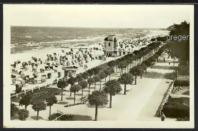 AK DDR Ostseebad Bansin, Strandansicht    19h 