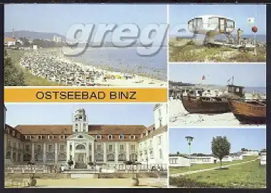 AK DDR Ostseebad Binz Rügen, Mehrbild   17/9  