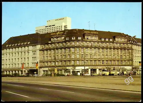 [Echtfotokarte farbig] Messestadt Leipzig, Hotel Astoria. 