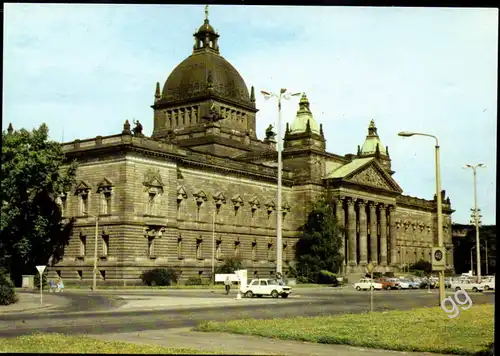 [Echtfotokarte farbig] Messestadt Leipzig, Georgi-Dimitroff-Museum. 