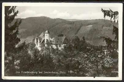 AK DDR Die Friedensburg bei Leutenberg   45h