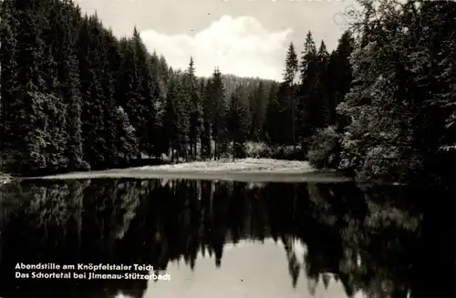 AK DDR Abendstille am Knöpfelstaler Teich   k-38